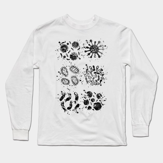 Bacteria Long Sleeve T-Shirt by erzebeth